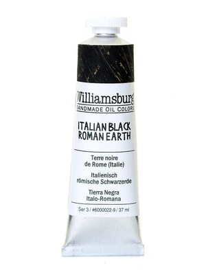 Williamsburg Handmade Oil Colors Italian Black Roman Earth 37 Ml