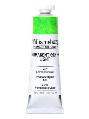 Williamsburg Handmade Oil Colors Permanent Green Light 37 Ml