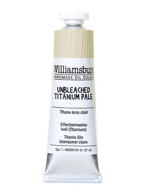 Williamsburg Handmade Oil Colors Unbleached Titanium Pale 37 Ml