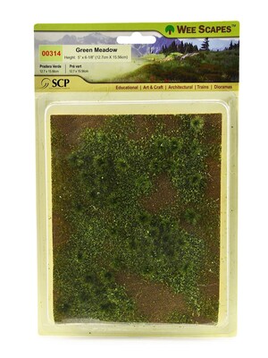 Wee Scapes 72333-Pk3 Architectural Model Flowering Meadows, Green Sheet, 3/Pack