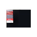 Fredrix Red Label Black Stretched Cotton Canvas, 12 X 16, 4/Pack (11212-Pk4)