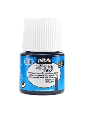 Pebeo Vitrea 160 Glass Paint Turquoise Gloss 45 Ml [Pack Of 3]