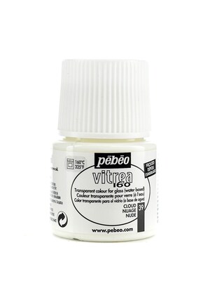 Pebeo Vitrea 160 Glass Paint Cloud Frosted 45 Ml [Pack Of 3]