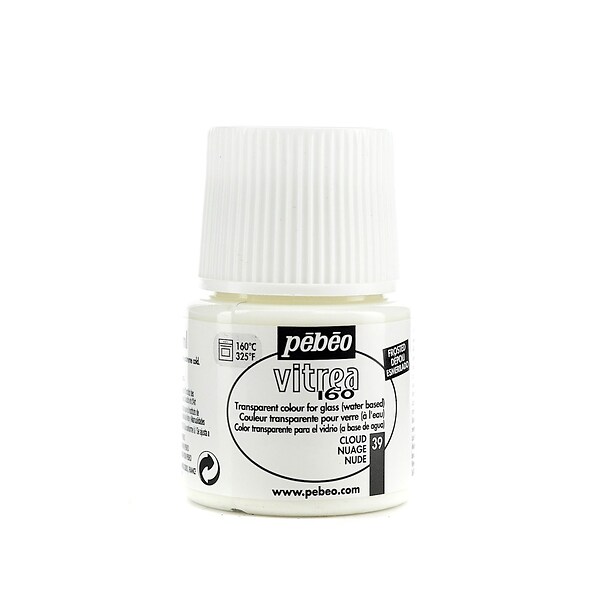 Pebeo Vitrea 160 Glass Paint Cloud Frosted 45 Ml [Pack Of 3]