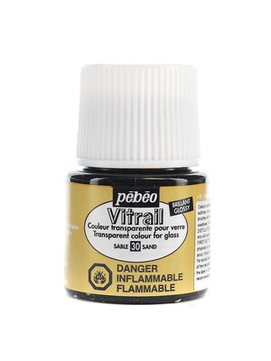 Pebeo Vitrail Paint Sand 45 Ml [Pack Of 3]