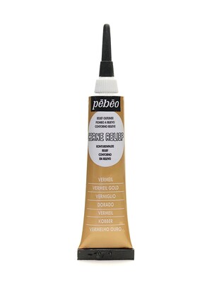 Pebeo Vitrail Cerne Relief Vermeil Gold Paint 20 Ml [Pack Of 3]