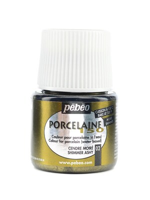 Pebeo Porcelaine 150 China Paint Shimmer Ash 45 Ml [Pack Of 3]