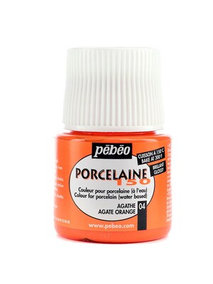 Pebeo Porcelaine 150 China Paint Agate Orange 45 Ml [Pack Of 3]