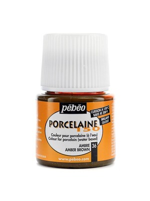 Pebeo Porcelaine 150 China Paint Amber Brown 45 Ml [Pack Of 3]