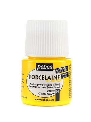 Pebeo Porcelaine 150 China Paint Citrine Yellow 45 Ml [Pack Of 3]