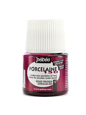 Pebeo Porcelaine 150 China Paint Etruscan Red 45 Ml [Pack Of 3]