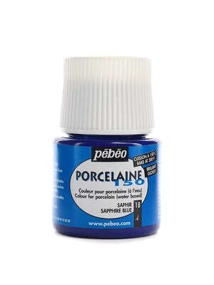 Pebeo Porcelaine 150 China Paint Sapphire Blue 45 Ml [Pack Of 3]