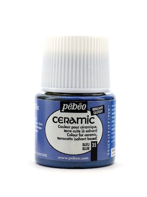 Pebeo Ceramic Air Dry China Paint Blue 45 Ml [Pack Of 3]
