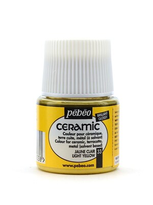 Pebeo Ceramic Air Dry China Paint Light Yellow 45 Ml [Pack Of 3]