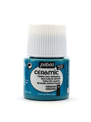 Pebeo Ceramic Air Dry China Paint Turquoise 45 Ml [Pack Of 3]