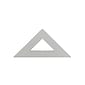 C-Thru Transparent Triangles, Professional 45/90-Degree, 8", 6/Pack (10865-Pk6)