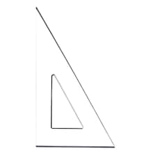C-Thru Transparent Triangles Scholastic-30/60 Degree 10 In. [Pack Of 6] (6PK-S-390-10)