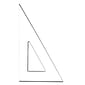 C-Thru 11279-Pk6 Transparent Triangles Scholastic, 30/60-Degree, 12", 6/Pack