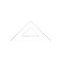 C-Thru Transparent Triangles Scholastic-45/90 Degree 12 In. [Pack Of 6]