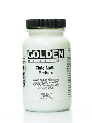 Golden Fluid Matte Medium 8 Oz.