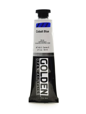 Golden Open Acrylic Colors Cobalt Blue 2 Oz. Tube (93604)