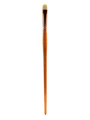 Princeton Series-5400 Natural Bristle Oil And Acrylic Brushes, 8 Short Filbert (59299)