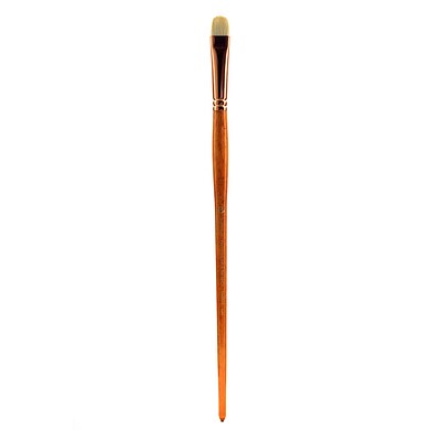 Princeton Series-5400 Natural Bristle Oil And Acrylic Brushes, 8 Short Filbert (59299)