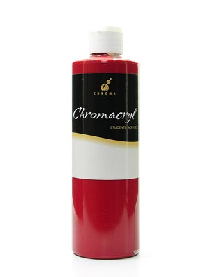 Chroma Inc. Chromacryl Students Acrylic Paints Cool Red 500 Ml Pack Of 2 (41261-Pk2)