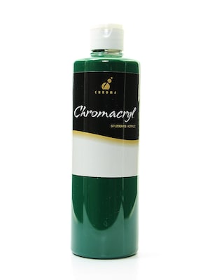 Chroma Inc. Chromacryl Students Acrylic Paints Deep Green 500 Ml [Pack Of 2]