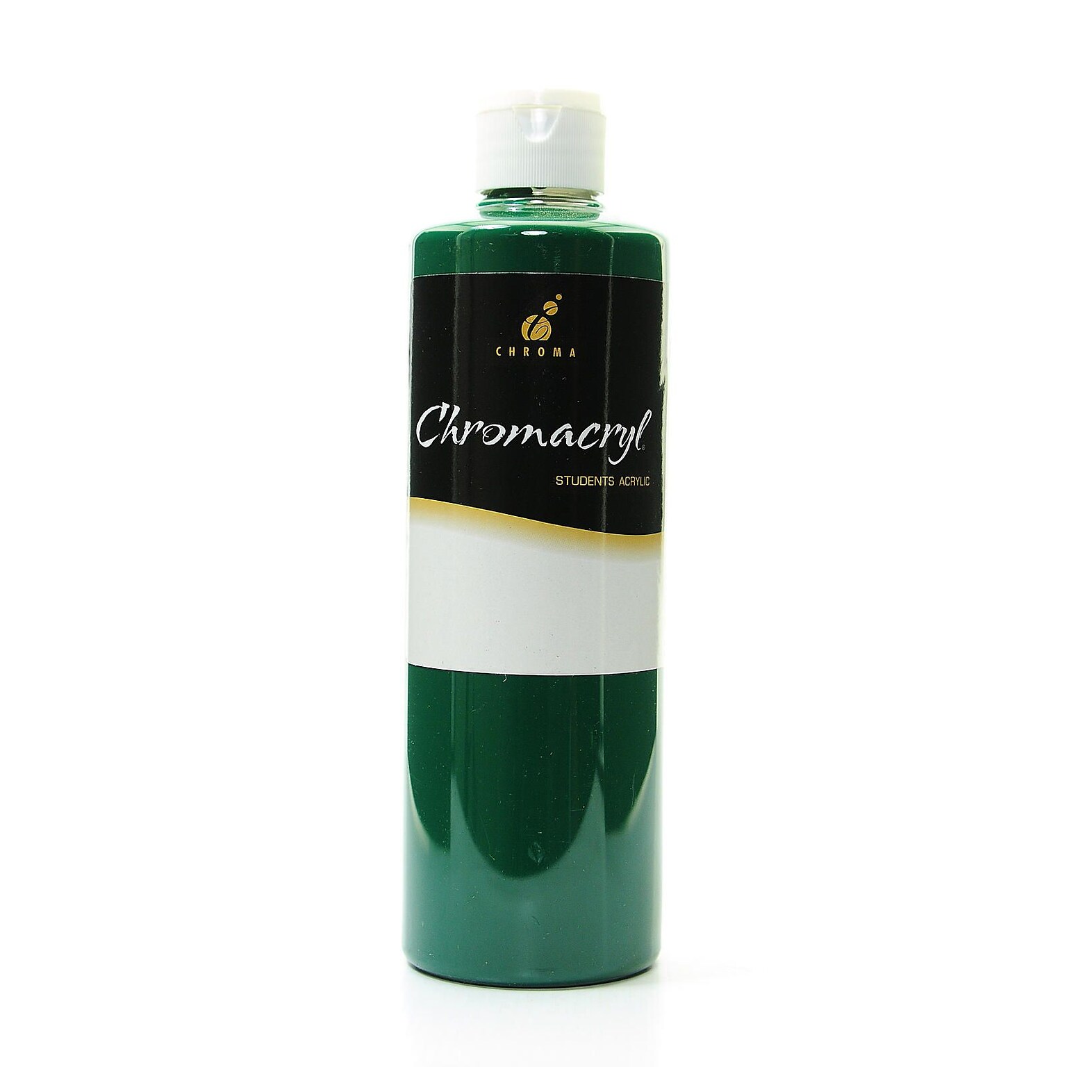 Chroma Inc. Chromacryl Students Acrylic Paints Deep Green 500 Ml [Pack Of 2]