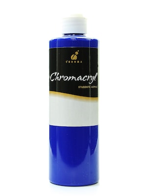 Chroma Inc. Chromacryl Students Acrylic Paints, Warm Blue, 500Ml, 2/Pack (47012-Pk2)