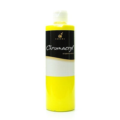 Chroma Inc. Chromacryl Students Acrylic Paints Cool Yellow 500 Ml [Pack Of 2]