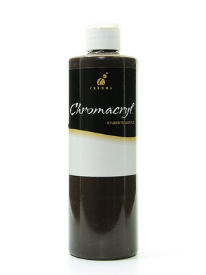 Chroma Inc. Chromacryl Students Acrylic Paints Burnt Umber 500 Ml [Pack Of 2]
