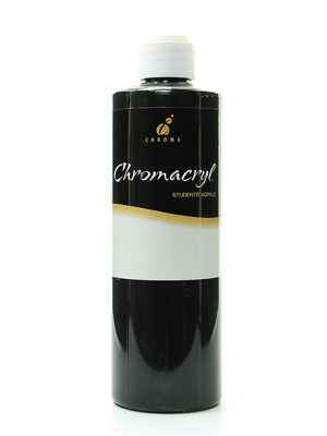 Chroma Inc. Chromacryl Students' Acrylic Paints Black 500 Ml, 2/Pk