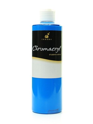Chroma Inc. Chromacryl Students Acrylic Paints, Cobalt Blue, 500Ml, 2/Pack (77235-Pk2)