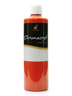 Chroma Inc. Chromacryl Students Acrylic Paints, Red Oxide, 500Ml, 2/Pack (78004-Pk2)