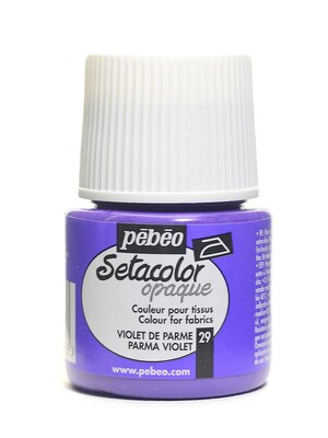 Pebeo Setacolor Opaque Fabric Paint Parma Violet 45 Ml [Pack Of 3]