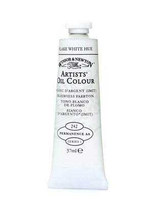 Winsor  And  Newton Artists Oil Colours Flake White Hue 242 37 Ml