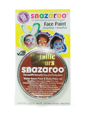 Snazaroo Face Paint Colors Metallic Copper [Pack Of 2]