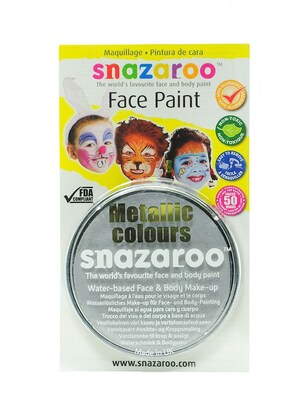 Snazaroo Face Paint Colors Metallic Silver