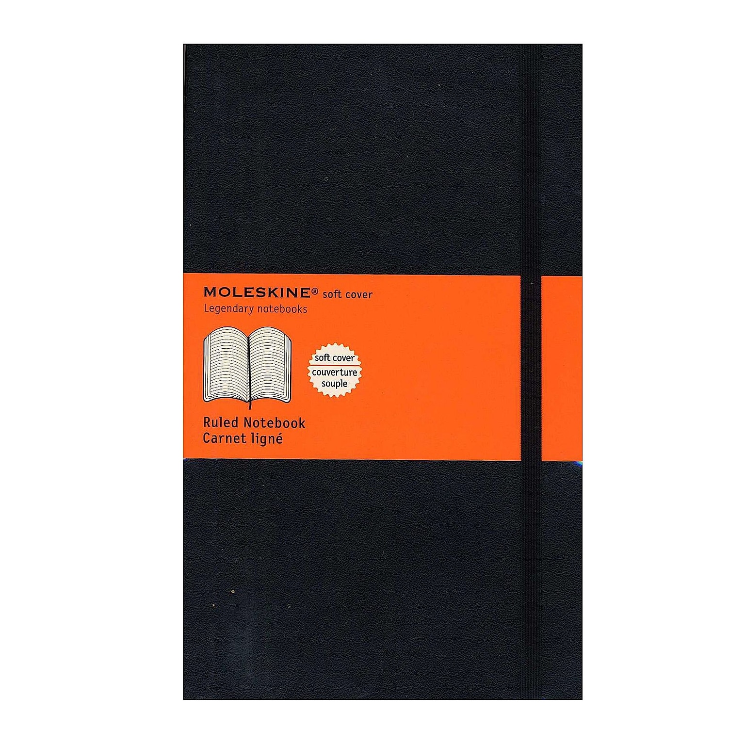 Moleskine Composition Notebooks, 5 x 8.25, Wide Ruled, 96 Sheets, Black, 3/Pack (41014-PK3)