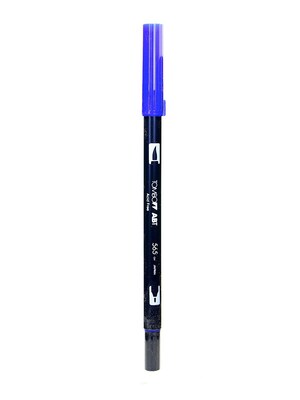 Tombow Dual End Brush Pen Deep Blue [Pack Of 12]