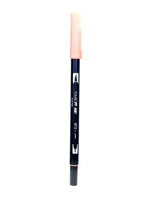 Tombow Dual End Brush Pen, Coral, 12/Pack (19028-Pk12)