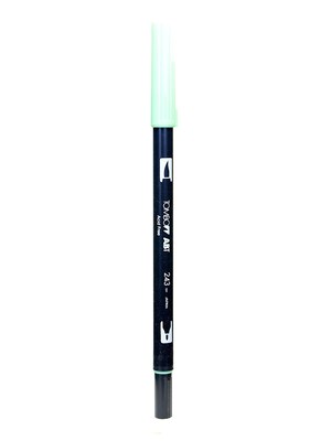 Tombow Dual End Brush Pen, Mint, 12/Pack (19477-Pk12)
