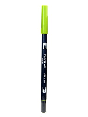 Tombow Dual End Brush Pen Avocado [Pack Of 12]