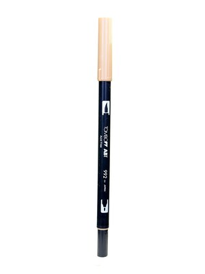 Tombow Dual End Brush Pen, Sand, 12/Pack (37095-Pk12)