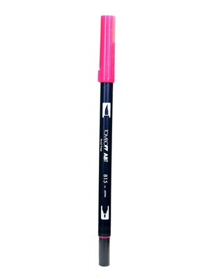 Tombow Dual End Brush Pen, Cherry, 12/Pack (39735-Pk12)