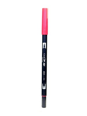 Tombow Dual End Brush Pen Persimmon [Pack Of 12]
