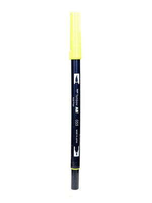 Tombow Dual End Brush Pen Process Yellow [Pack Of 12]