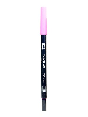Tombow Dual End Brush Pen Pink Rose, 12/Pk